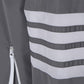 Sustainable Ripstop Mesh 4-Bar Hooded Zip Up Jacket - Grey