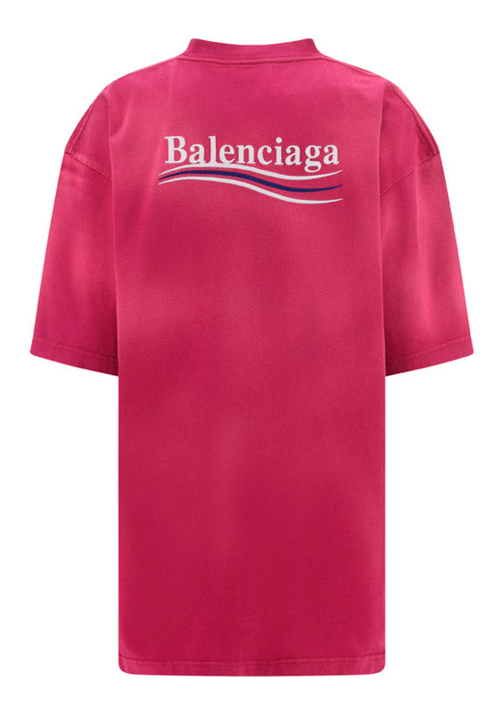 Political Campaign Large Fit T-Shirt - Pink.