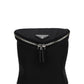 Re-Nylon and Leather Shoulder Bag - Black