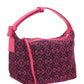 Small Cubi bag in Anagram Jacquard and Calfskin - Pink