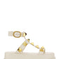 Roman Stud Calfskin Flatform Sandal 40MM - Ivory