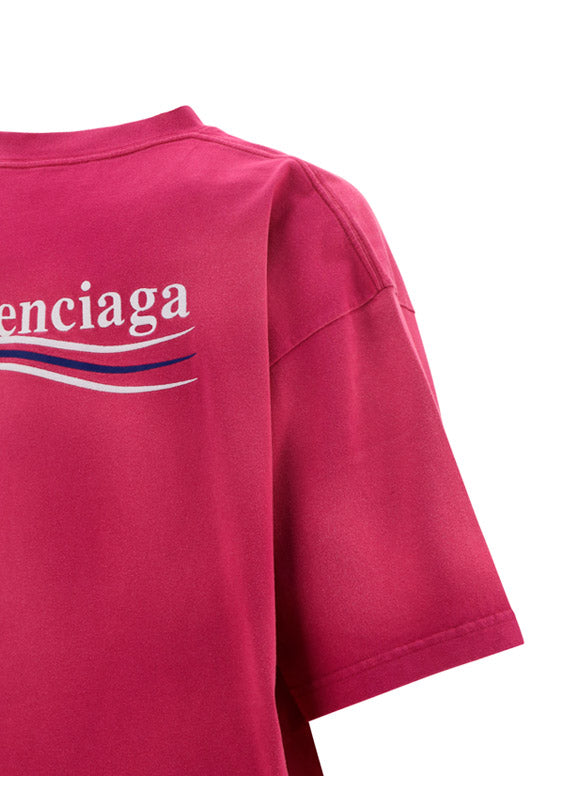 Political Campaign Large Fit T-Shirt - Pink.