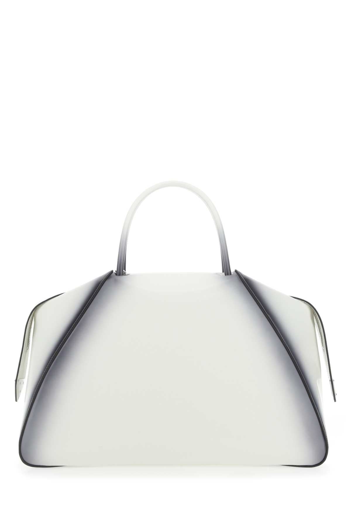 Gradient White Prada Double Saffiano Leather Mini-bag