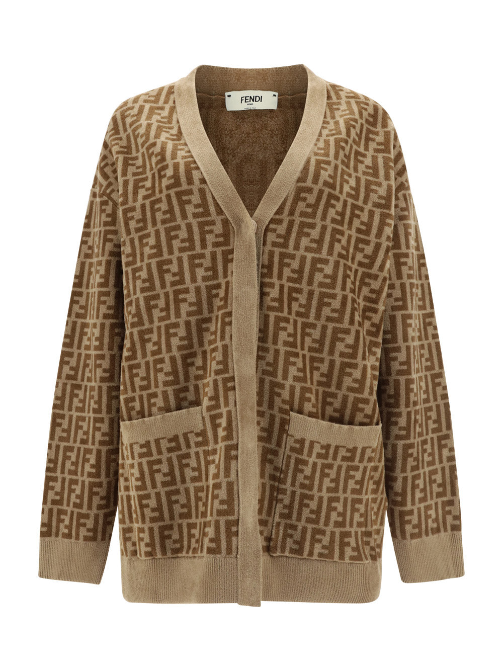 FF Cashmere Cardigan - Camel