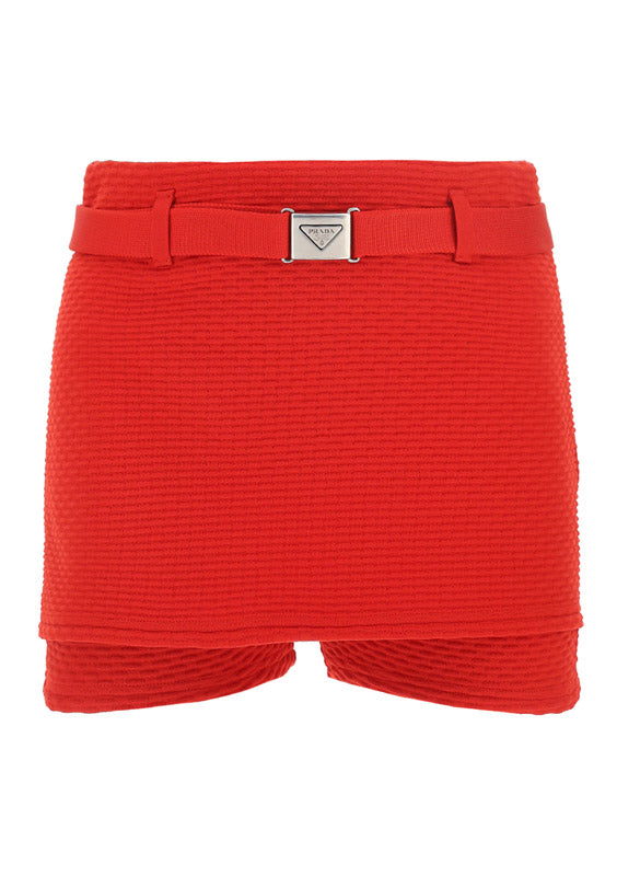 Jacquard Shorts - Red