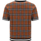 Monogram Motif Check Wool Jacquard Polo Shirt - Birch Brown
