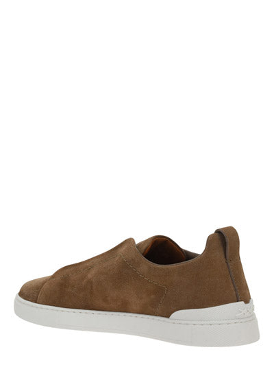 Suede Triple Stitch™ Low Top Sneakers - Tobacco