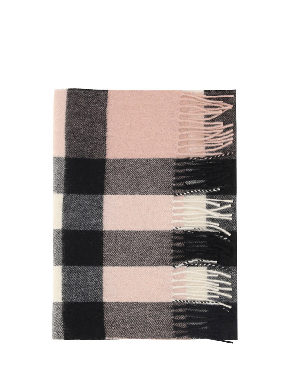 Check Cashmere Scarf - Light Pink