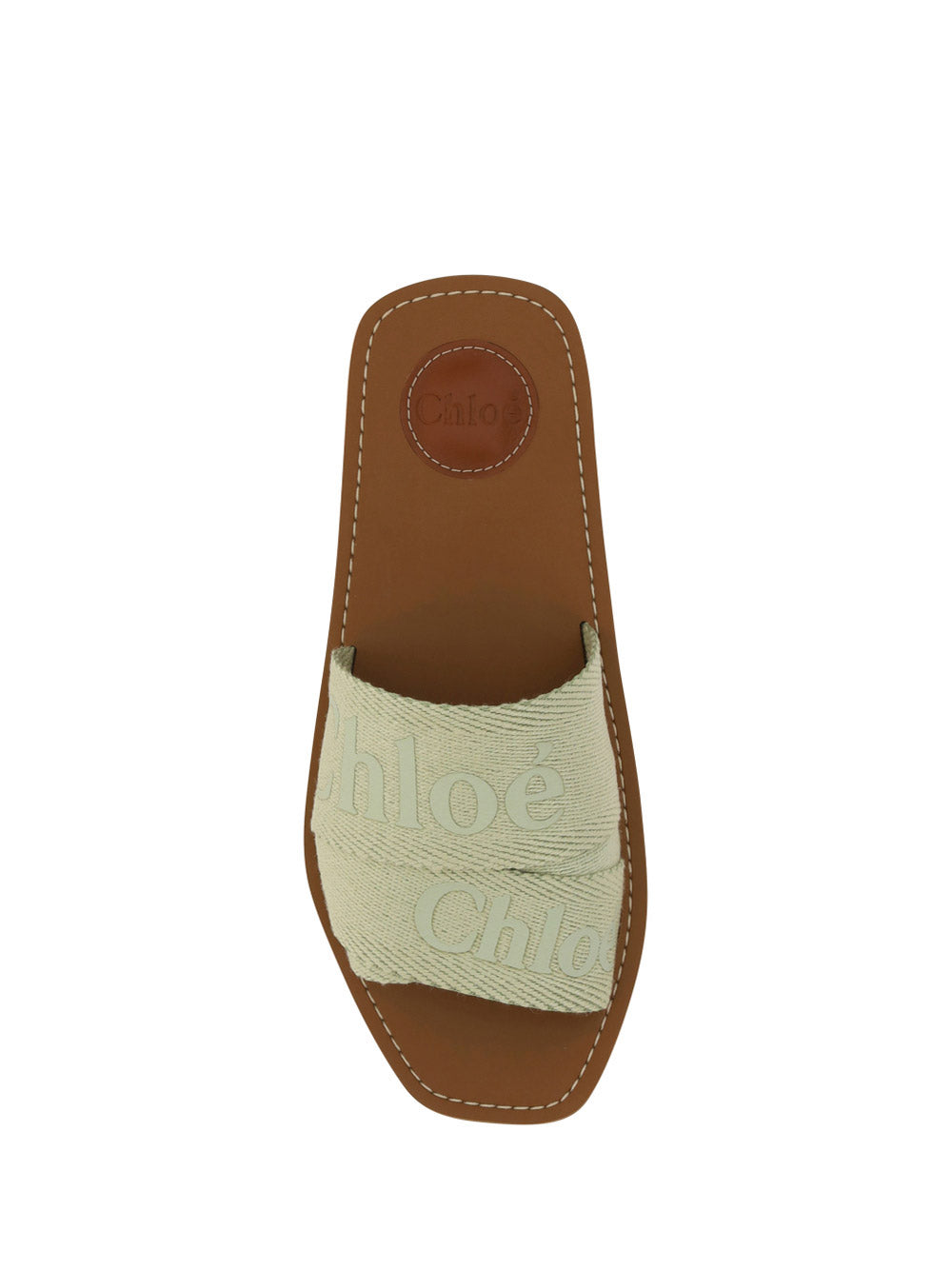 Woody Flat Mule - Hazy Green