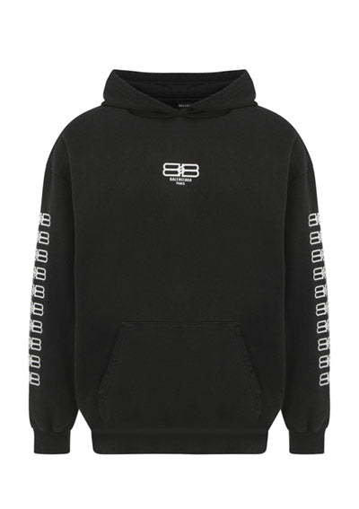 BB Paris Icon Hoodie Medium Fit - Black