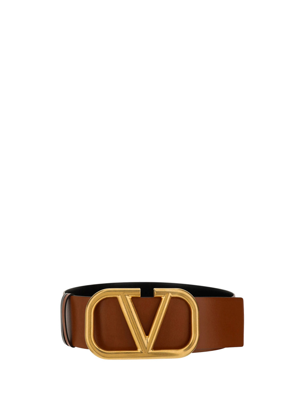 Reversible Vlogo Signature Belt In Glossy Calfskin 30 Mm by