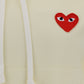 Heart-embroidered Pullover Hoodie.