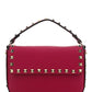 Rockstud Grainy Calfskin Pouch - Blossom