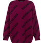 Allover Logo Sweater - Purple