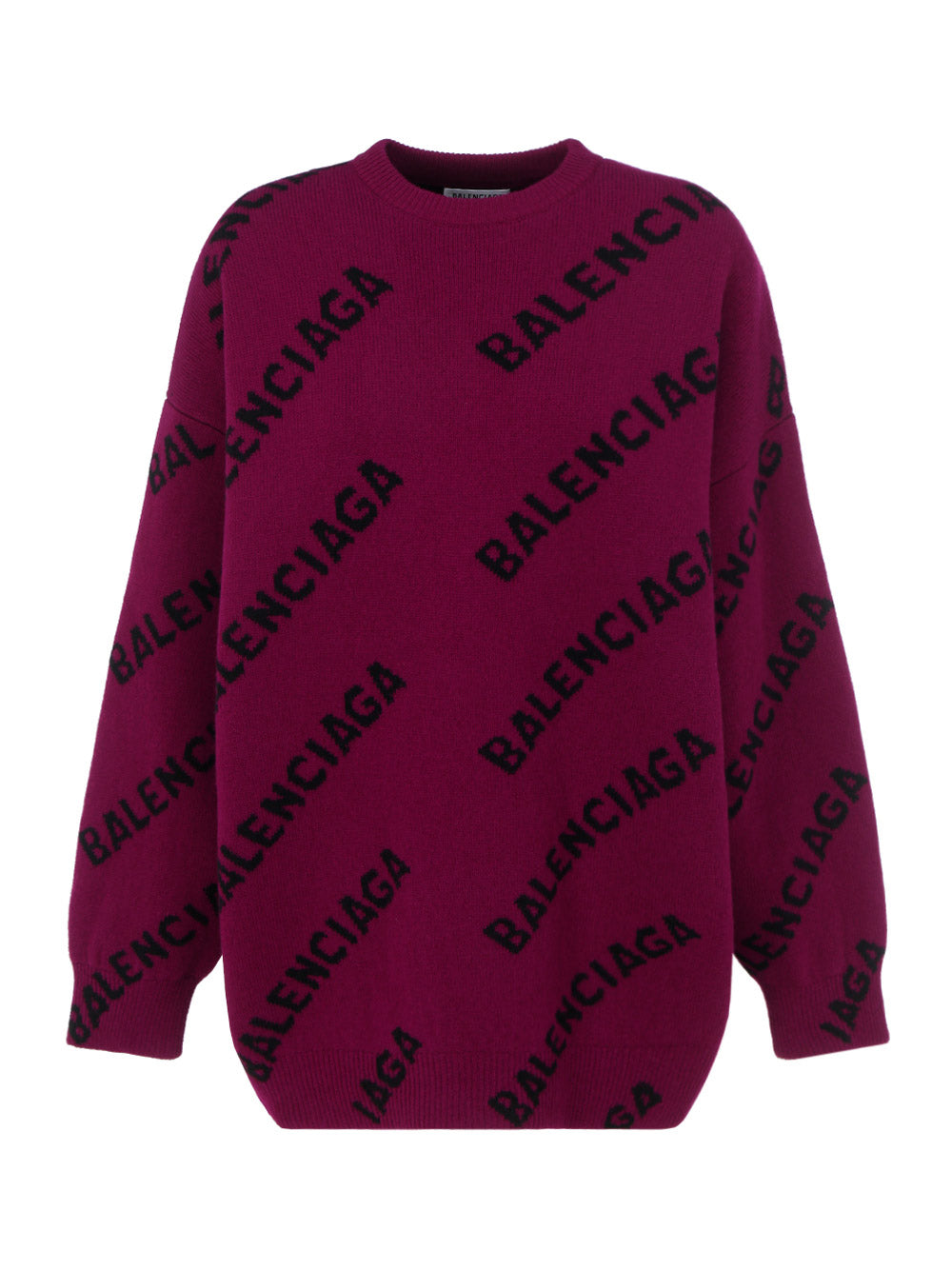 Allover Logo Sweater - Purple