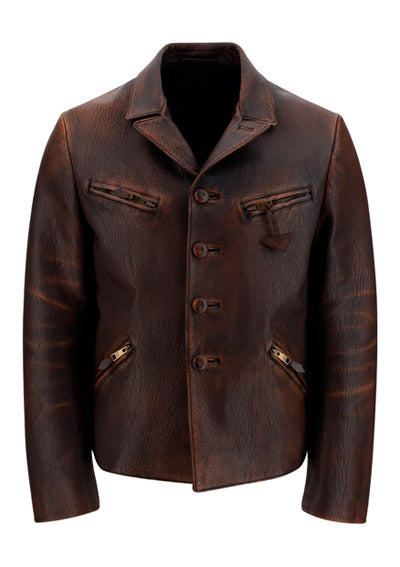 Nappa Leather Jacket - Brown
