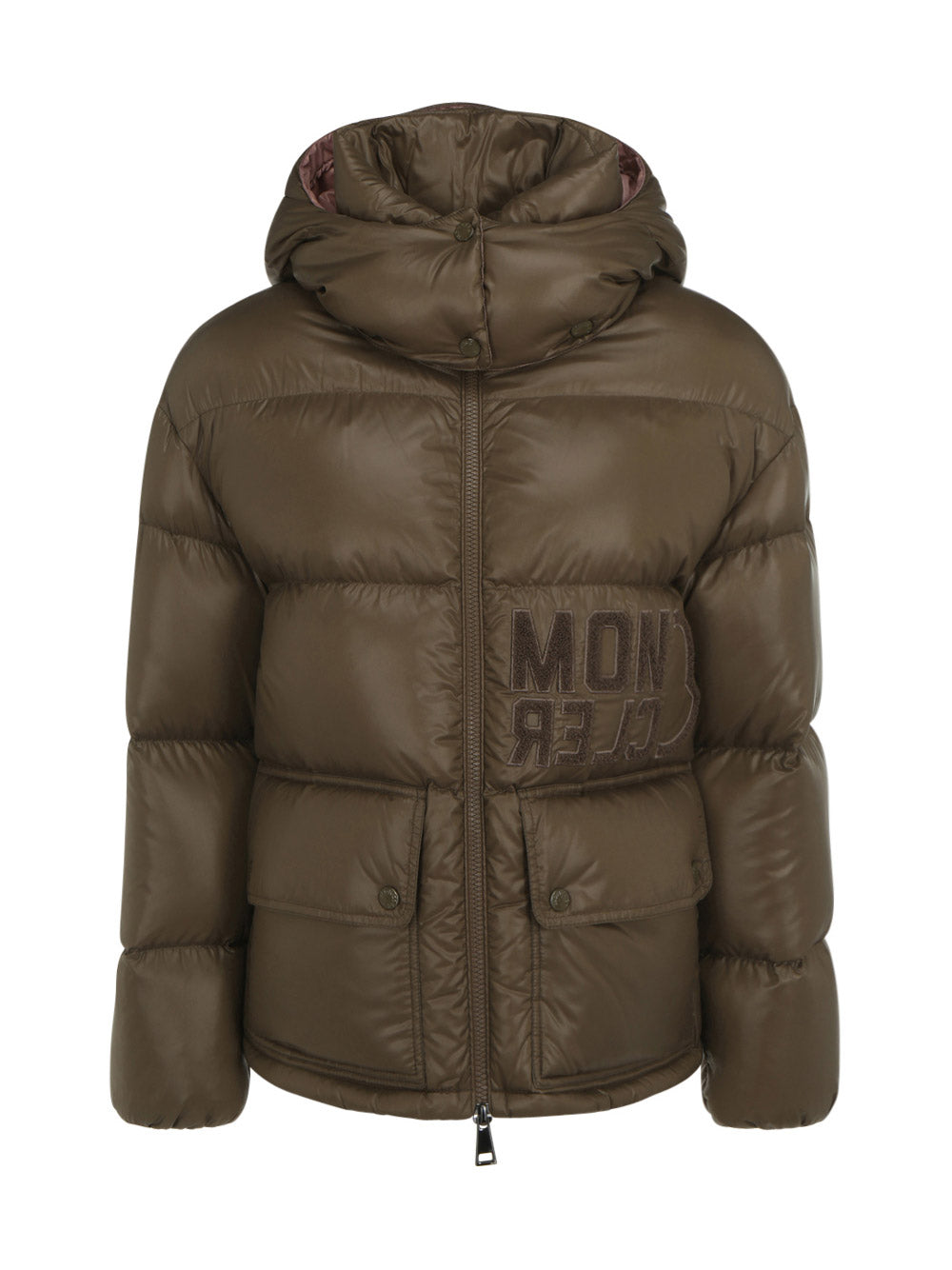 Short Abbaye Down Jacket - Mud Brown