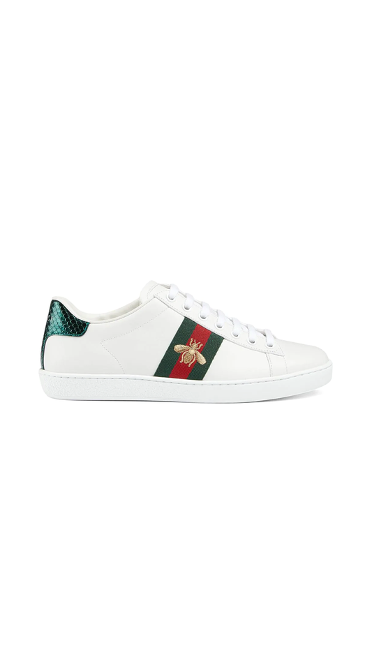 Ace Sneaker with Bee - White/Green