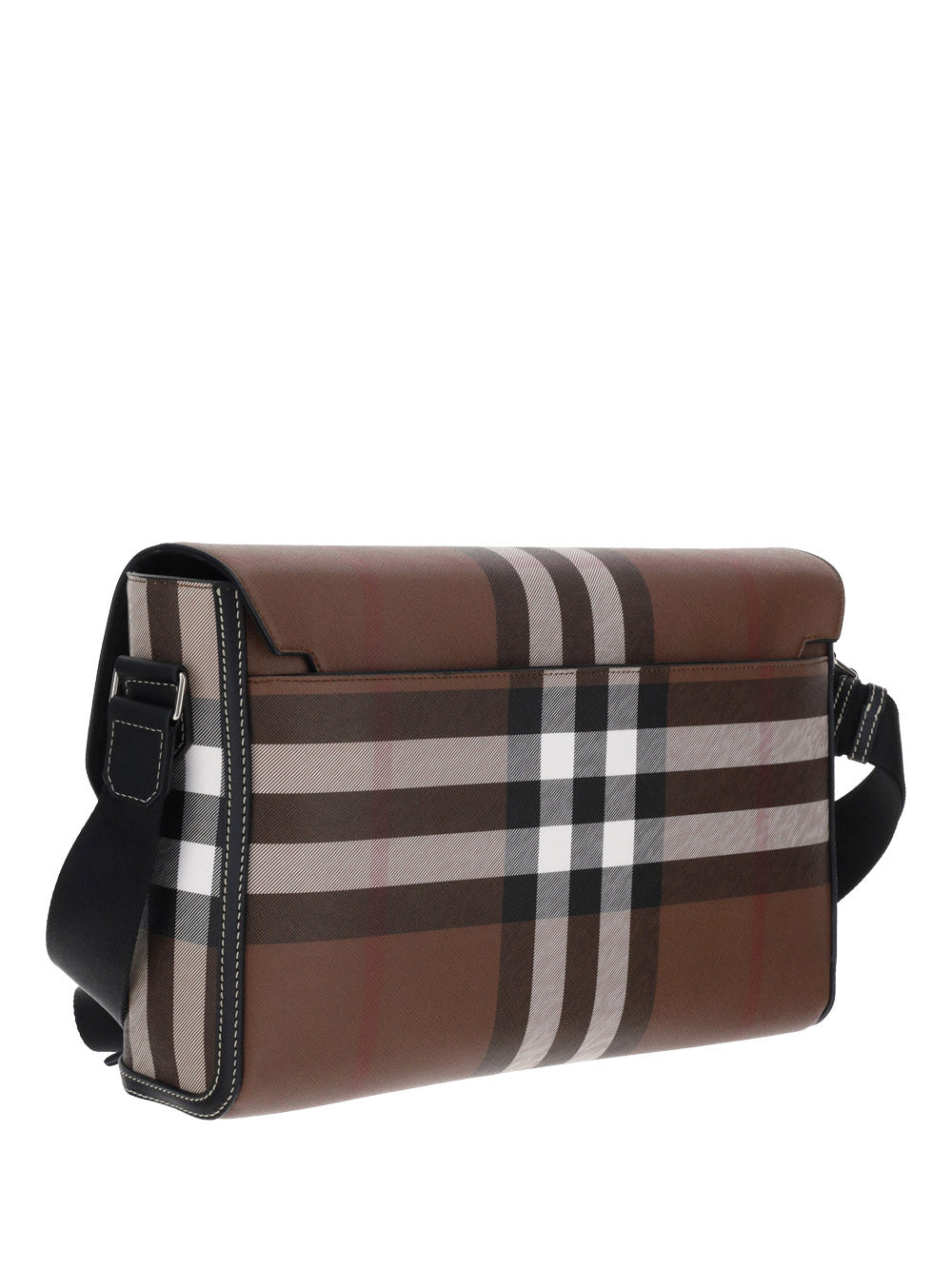 Burberry Exaggerated Check Leather Tote