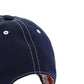 Typewriter Cloth Contrast Stitch 6-Panel Baseball Cap - Navy
