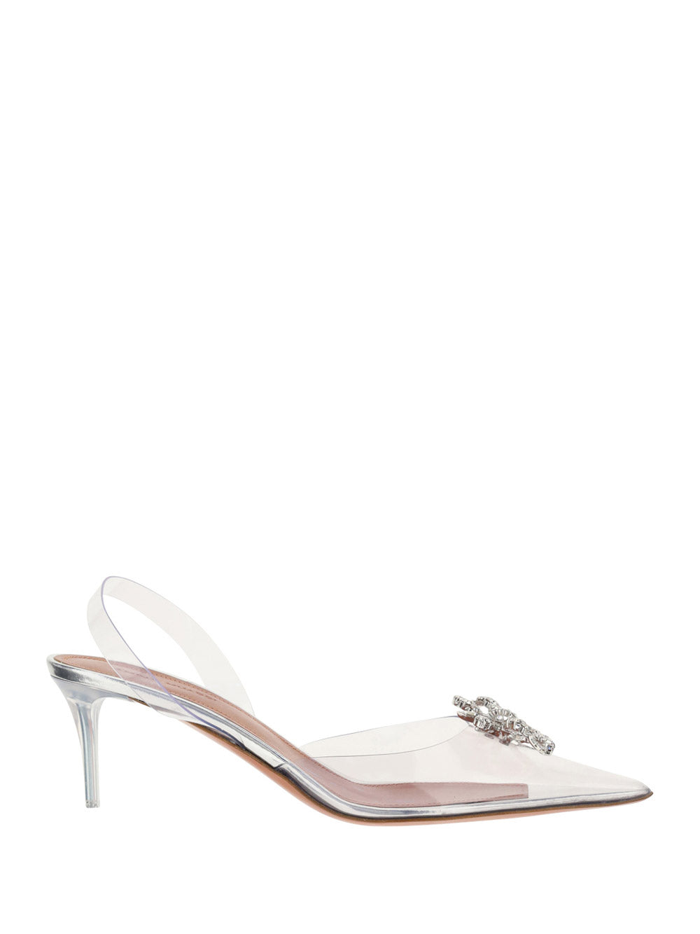 Rosie Glass Sling Pumps - Transparent