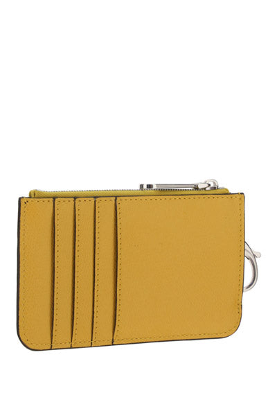 Key Case Pouch - Brown / Yellow