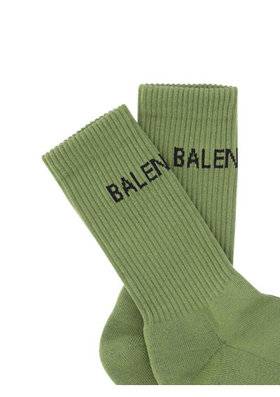 Balenciaga Tennis Socks - Olive Green