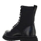 Brushed Rois Leather And Nylon Booties  - Black