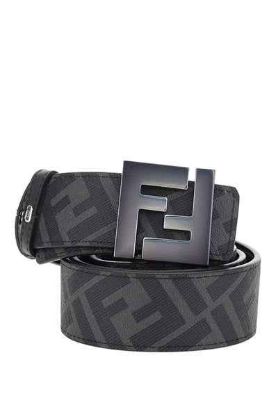 Leather Belt - Black / Grey