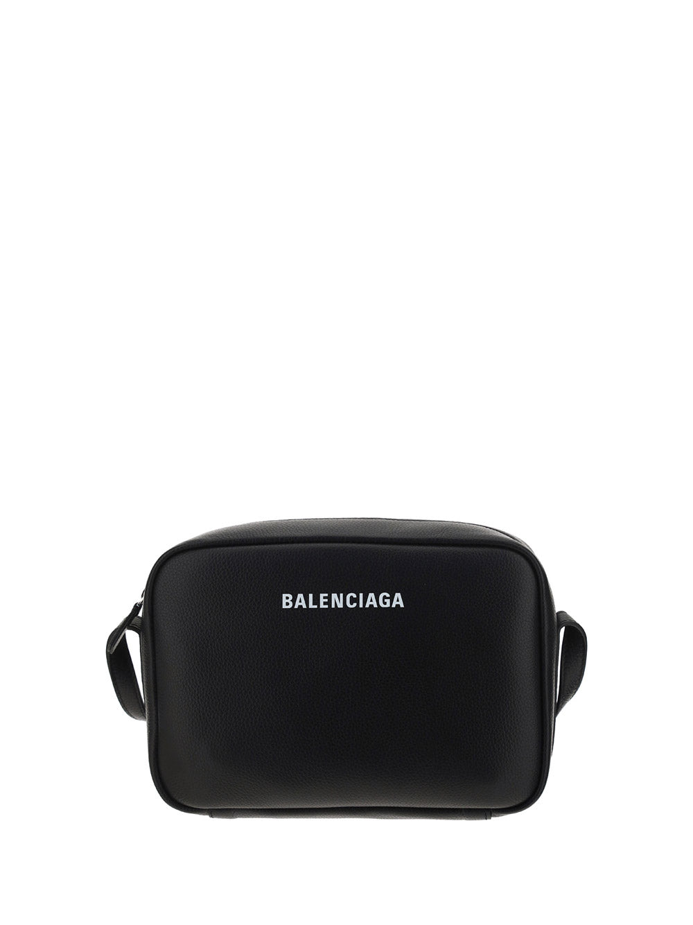 Everyday Medium Camera Bag In Grained Calfskin - Black.