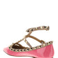 Patent Rockstud Caged Ballet Flat - Pink / Poudre