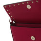 Rockstud Grainy Calfskin Pouch - Blossom
