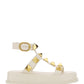 Roman Stud Calfskin Flatform Sandal 40MM - Ivory