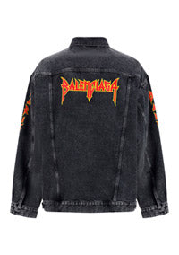 Oversized Logo Jacket - Black
