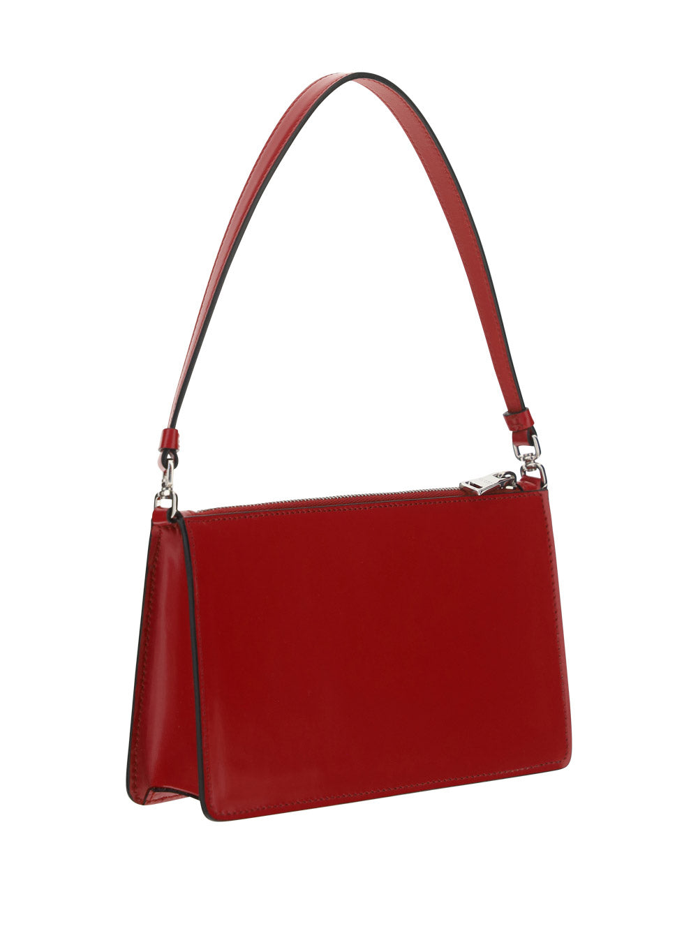 Brushed Leather Mini-Bag - Scarlet