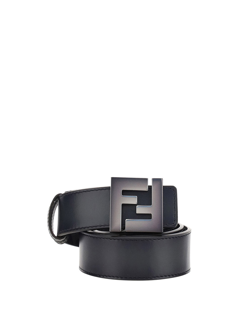 Leather Belt - Black / Grey