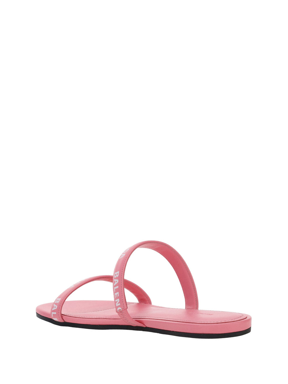 Allover Logo Flat Sandals - Pink