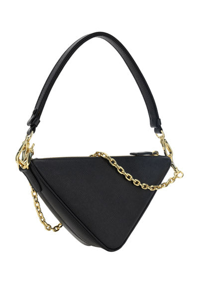 Saffiano Leather Symbole Mini Bag - Black