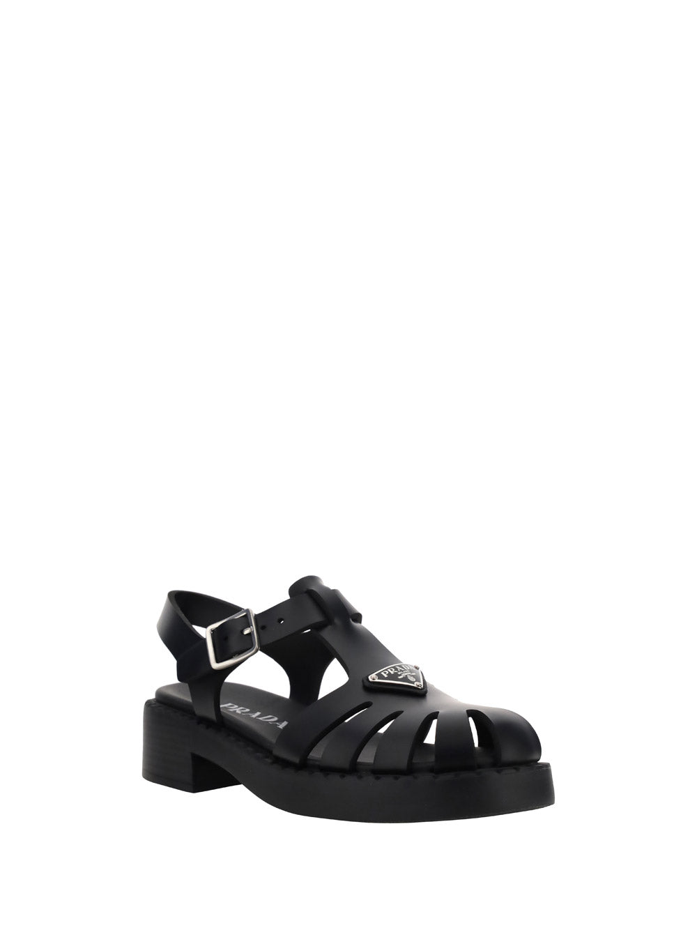 Sporty Foam Rubber Sandal - Black