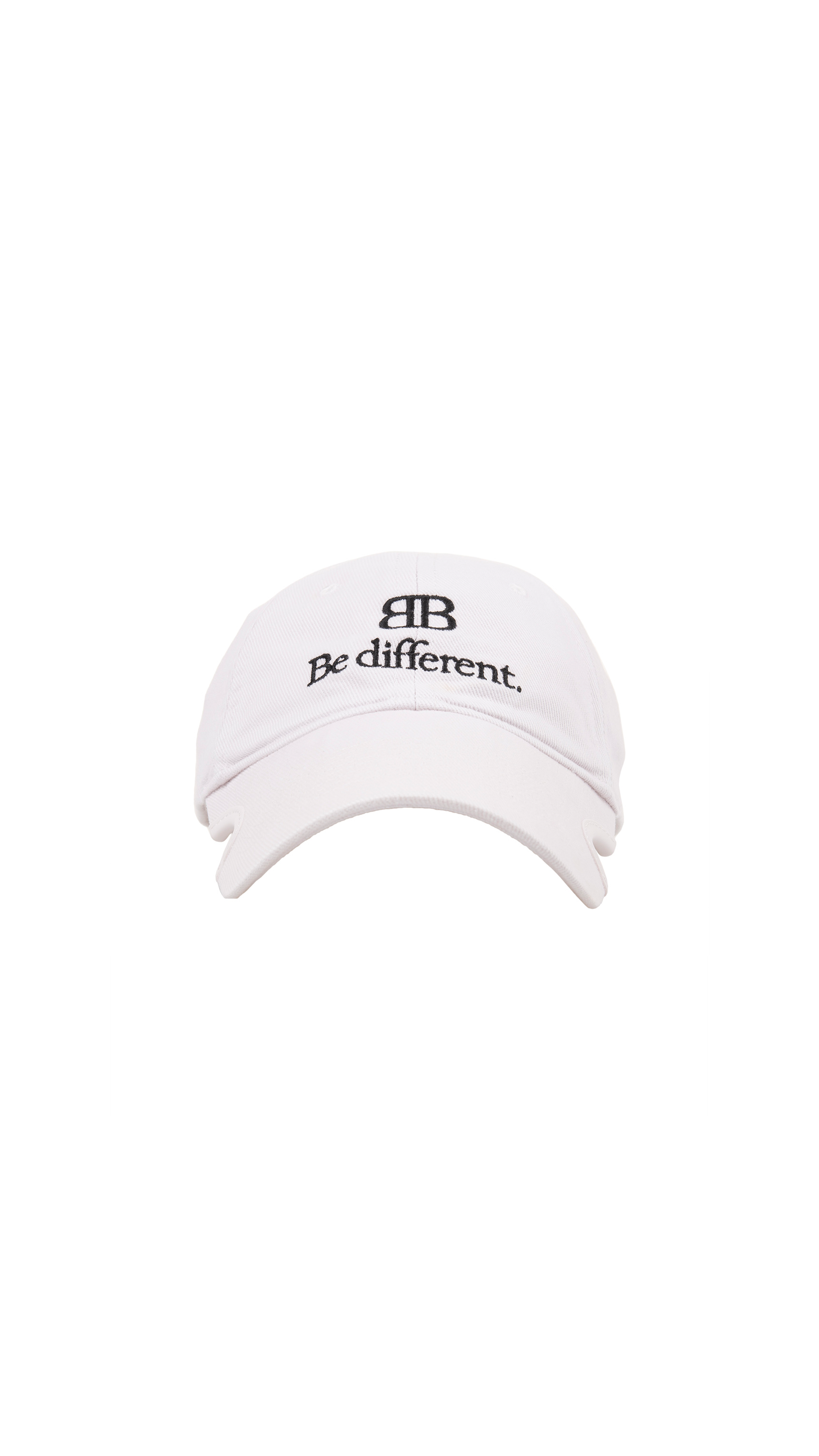 BB Be Different Baseball Hat - White