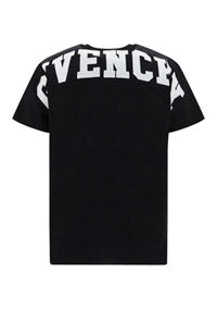 T-shirt in Embroidered Jersey - Black