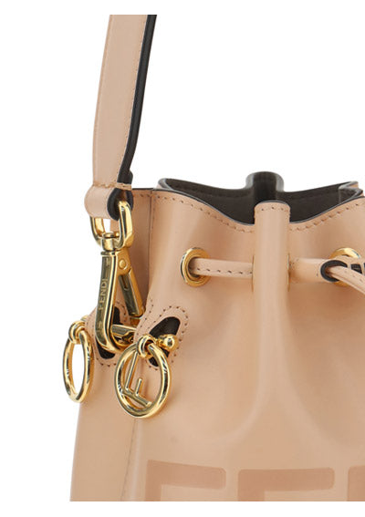 Mon Tresor Leather Mini Bag - Beige.