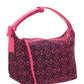 Small Cubi bag in Anagram Jacquard and Calfskin - Pink