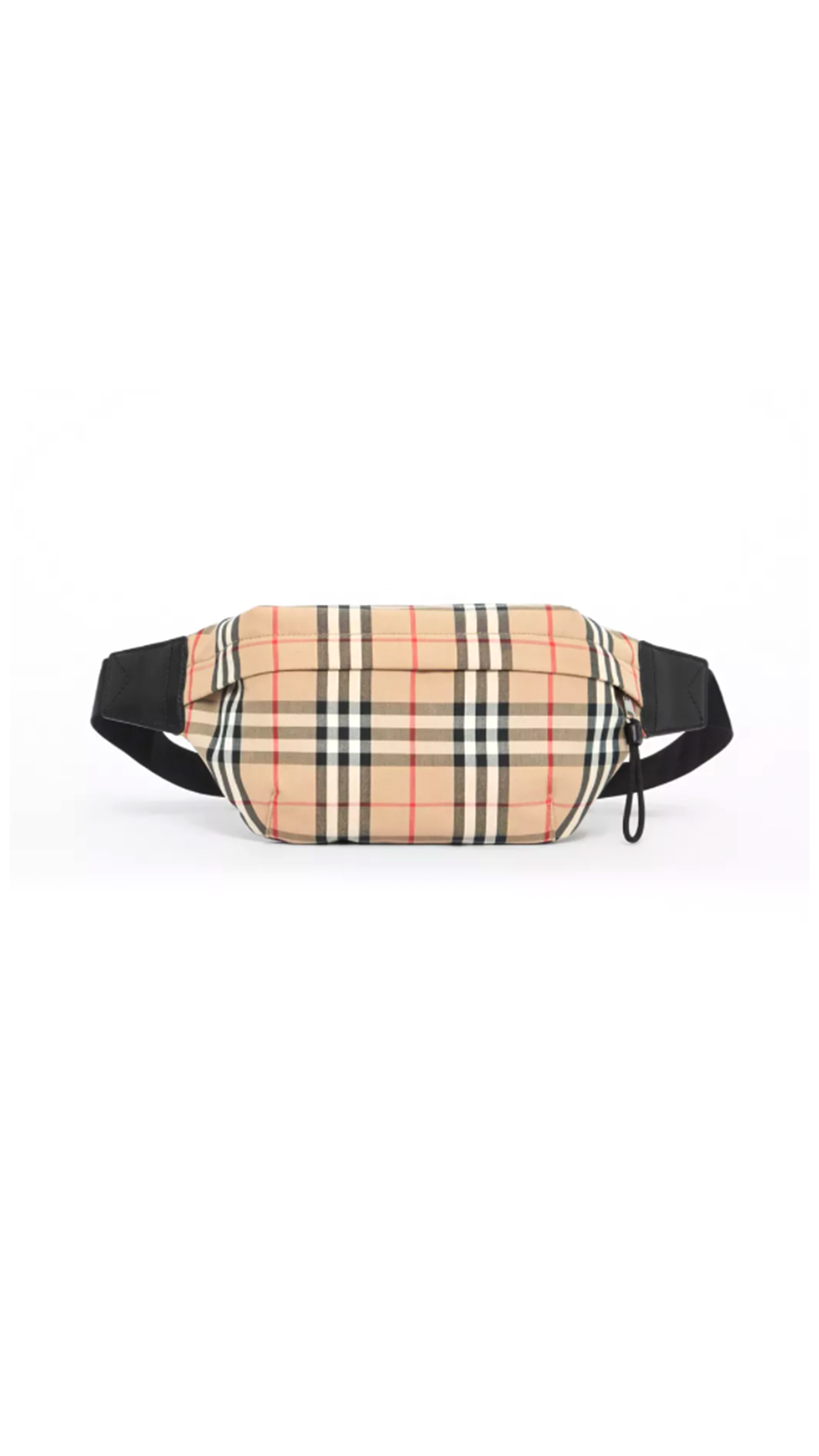 Medium Vintage Check Bonded Cotton Bum Bag - Archive Beige