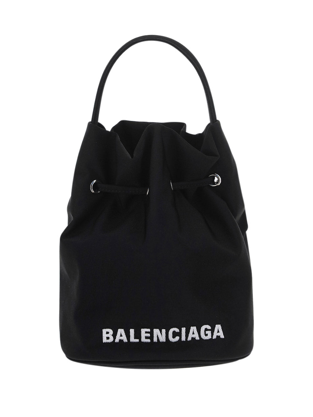 Wheel XS Drawstring Bucket Bag - Black