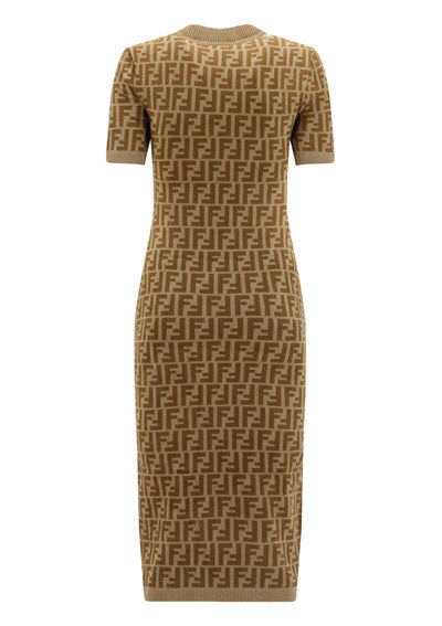 FF Velvet Dress - Camel