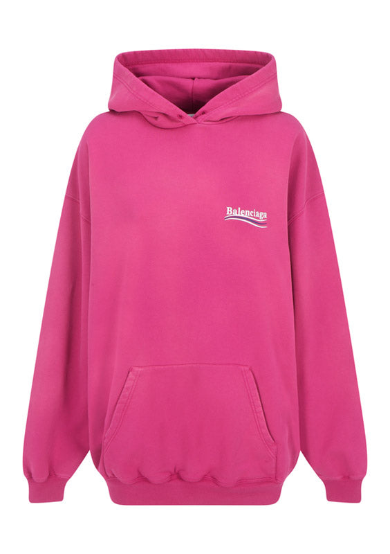 Political Campaign Medium Fit Hoodie - Pink