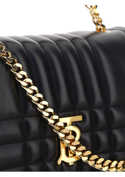 Small Quilted Lambskin Lola Satchel - Black