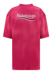 Political Campaign Large Fit T-Shirt - Pink.