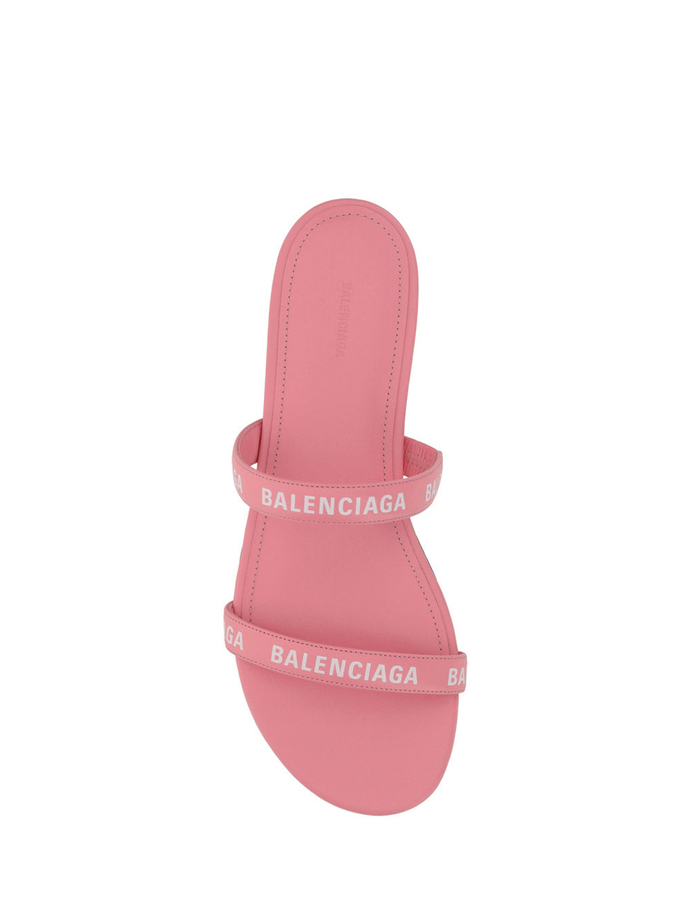 Allover Logo Flat Sandals - Pink